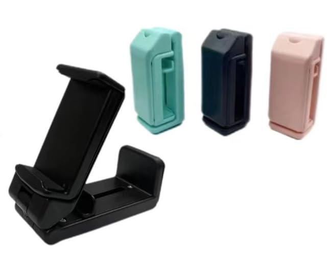 Airplane Phone Holder Travel Stand Desk Foldable Rotatable Holding Train Seat Bracket Pink