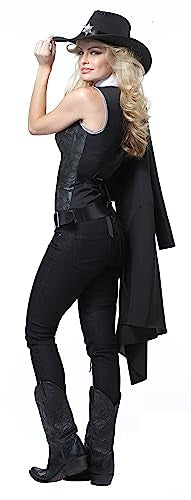 California Costumes Round Em Up Cowgirl Costume (Large, Black)