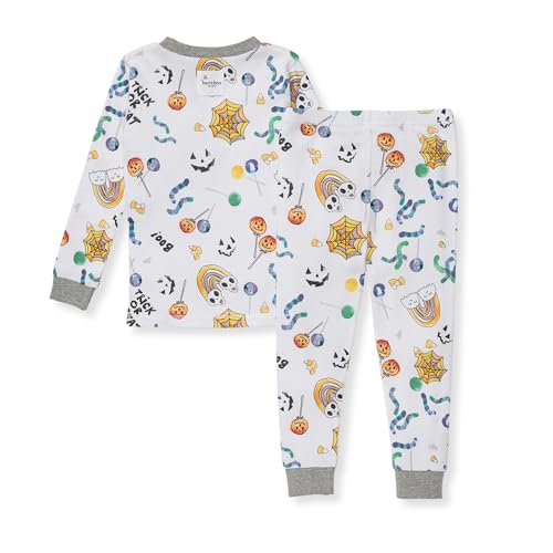 Burt's Bees Baby Baby Girl's Kids Pajamas, Tee and Pant 2-Piece Pj Set, 100% Organic Cotton, Halloween Treats