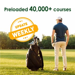 CANMORE TW-353 GPS Golf Watch - Key Course Data and Score Sheet on Your Wrist - 38,000+ Free Courses Worldwide and Growing - 4ATM Waterproof - 1-Year Warranty