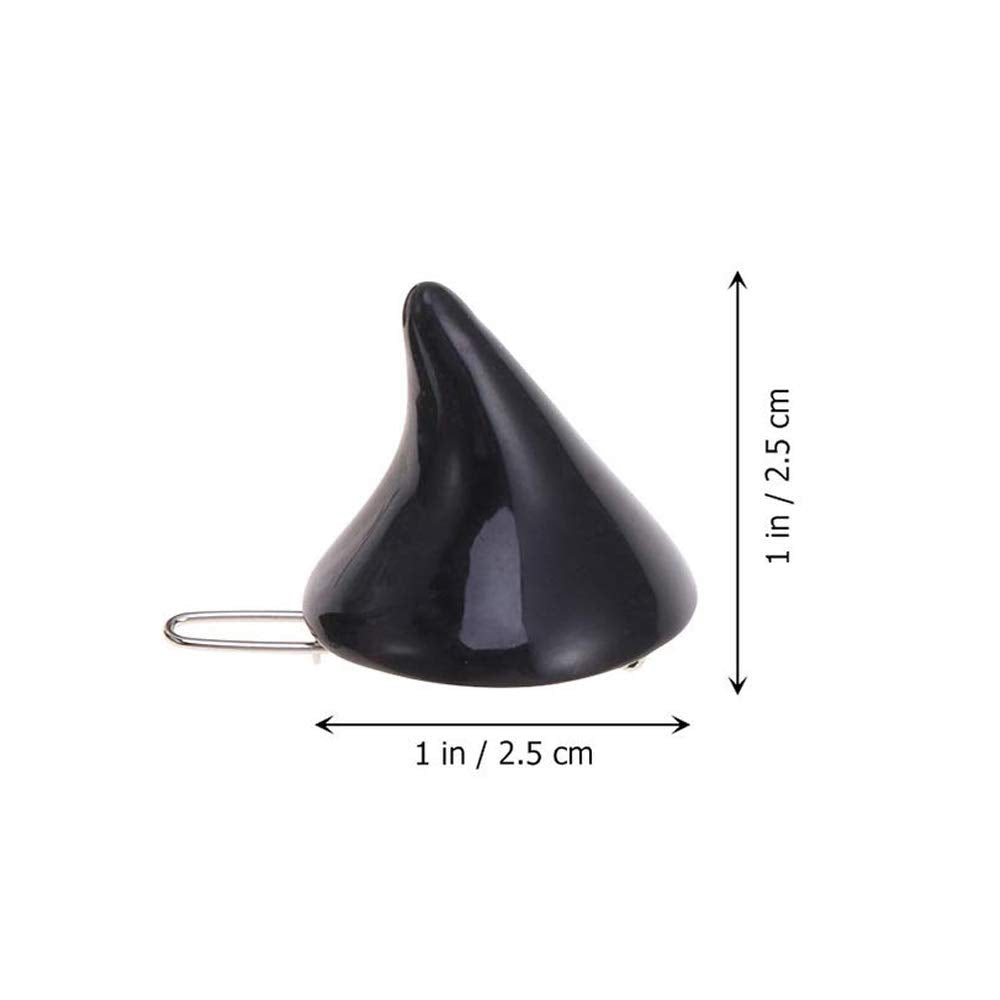 BinaryABC Halloween Devil Horn Hair Clips Hairpins Barrette,Halloween Cosplay Costume Party Accessories,6Pcs