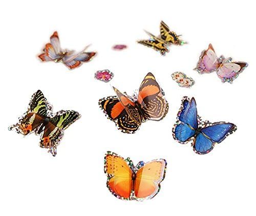 Insect Lore Butterfly Garden - 8" Habitat with 5 Live Baby Caterpillars - Includes Life Cycle Figurines, Stickers, Wind up, Mini Habitat | Birthday or Teacher Gift Set
