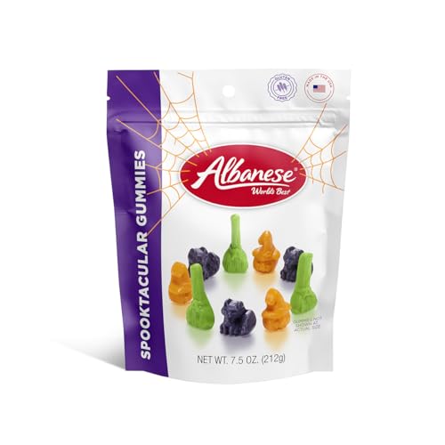 Albanese Spooktacular Gummies, 7.5 Ounce Bag, Halloween Candy, Share with Friends & Family