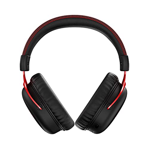 HyperX Cloud II Wireless - Gaming Headset for PC, PS5, PS4, Long Lasting Battery Up to 30 Hours, DTS Headphone:X Spatial Audio, Memory Foam, Detachable Noise Cancelling Microphone with Mic Monitoring
