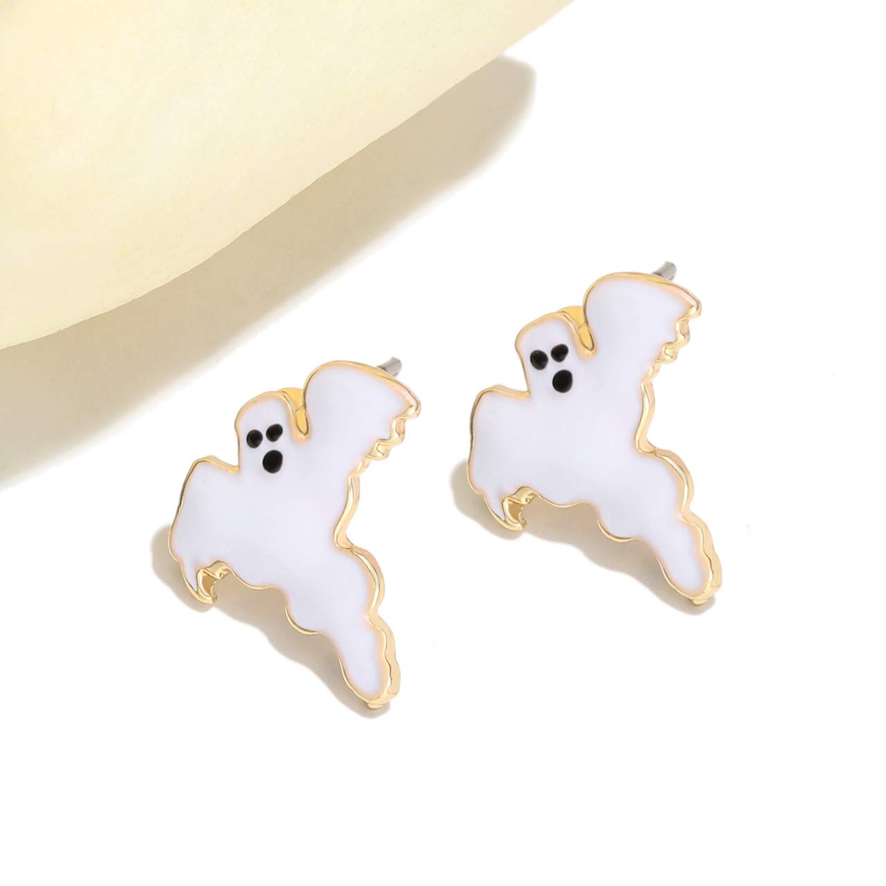 9 Pairs Halloween Earrings for Women Spider Web Pumpkin Ghost Bat Stud Earrings Halloween Outfits Accessories Costume Party Favors (9 Pairs halloween Earings Studs)