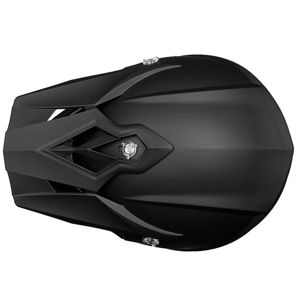 ILM Adult Dirt Bike Helmets Motocross ATV Dirtbike BMX MX Offroad Full Face Motorcycle Helmet, DOT Approved Model 128S (Matte Black, Adult-XLarge)