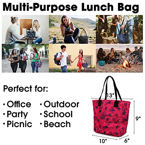 J World New York Lunch Tote Bag Insulated Lunch-Box for Women & Teen Girls, Bellis