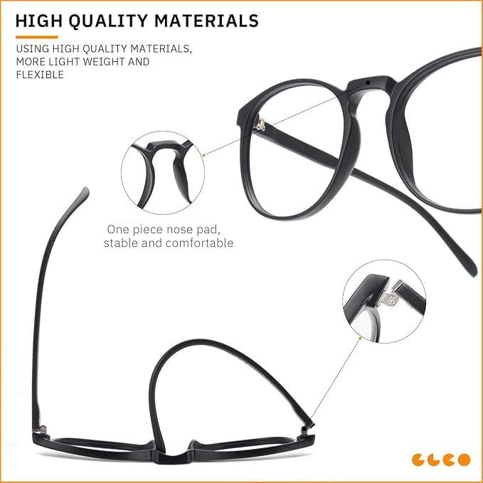 IBOANN Iconic Blue Light Glasses for Woman - Computer Glasses up to 99% Blue Light Blocking - Anti Eyestrain & UV Glare