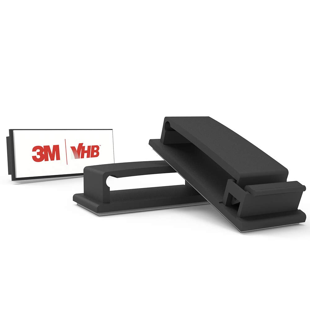 Cable Clips with Strong Self-Adhesive, XIAOXI Multipurpose Wire Clamps for Cable Management and Cable Runs, TV PC Wire Holder Sticky Tidy - (20pcs)