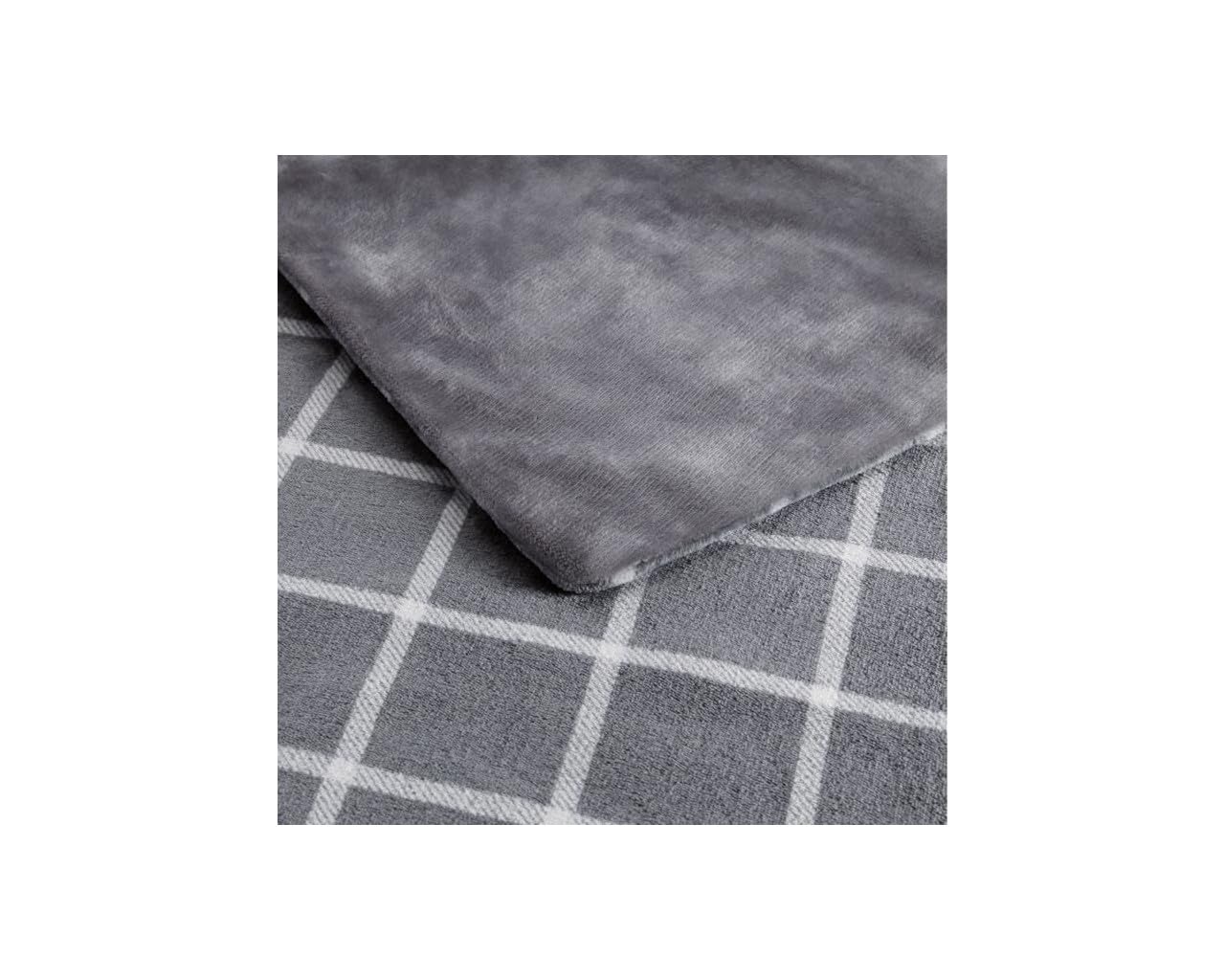 Imetec Adapto Velvet Square Electric Blanket, 150 x 95 cm, Velvet Soft Fabric, with Adapto Technology and Safety System, Quick Heating, 6 Temperatures, Machine Washable