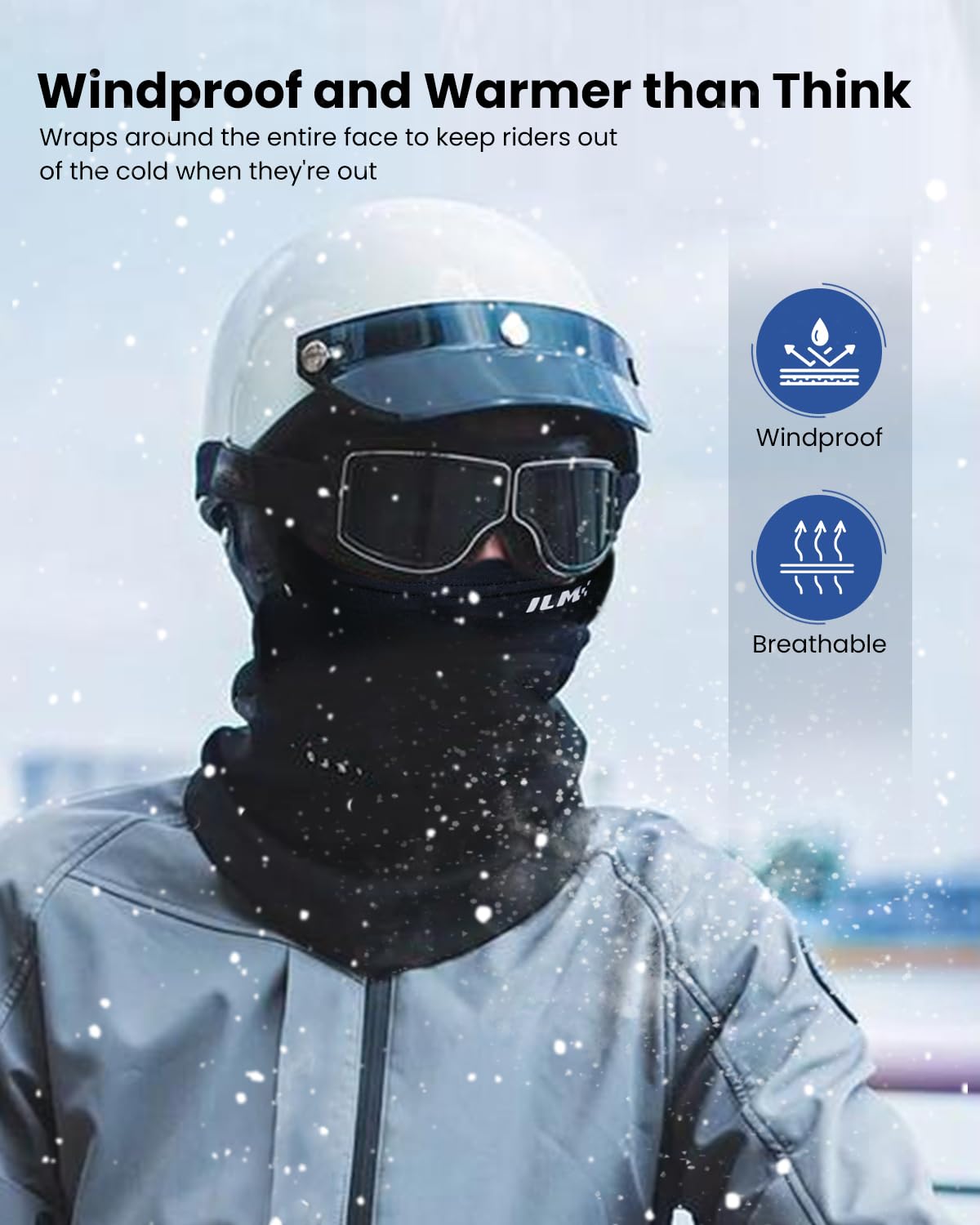 ILM Motorcycle Balaclava Face Mask for Ski Snowboard Cycling Working Hunting