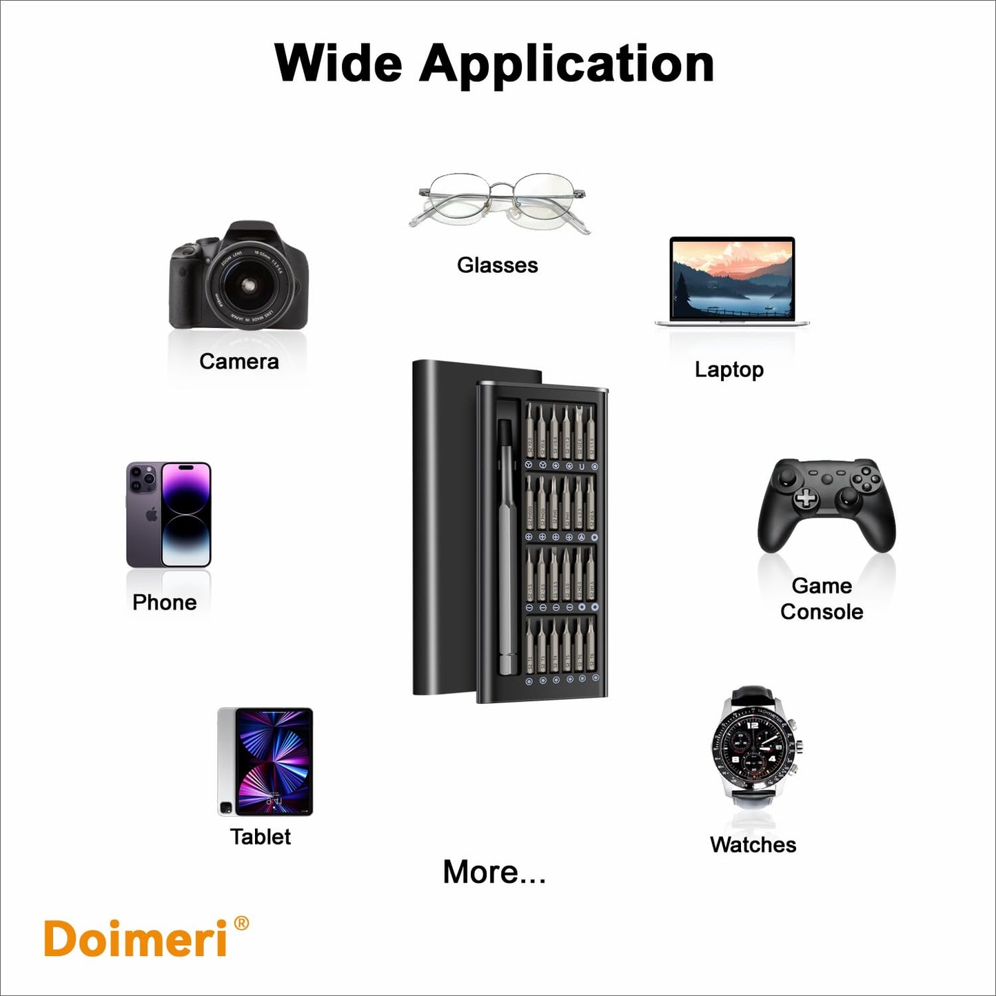 24-in-1 Small Precision Screwdriver Set, Made of Premium S2 Steel, Professional Mini Magnetic Repair Tool Kit by Doimeri