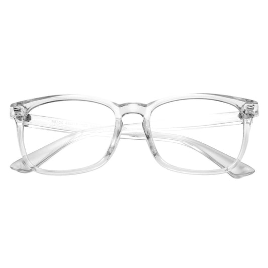 Hycredi Kids Blue Light Blocking Glasses,Anti Eyestrain & UV Protection, Computer Gaming TV Phone Glasses for Boys Girls (Transparent)