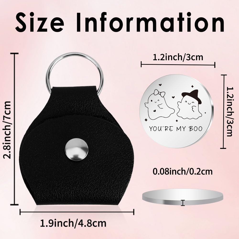 Boo Basket Stuffers For Women Halloween Gifts For Women Men Halloween Keychain Spooky Boo Baskets Ideas Cute Birthday Gifts For Girlfirend Boyfriend Pocket Hug Ghost Keychain Christmas Gift For Her