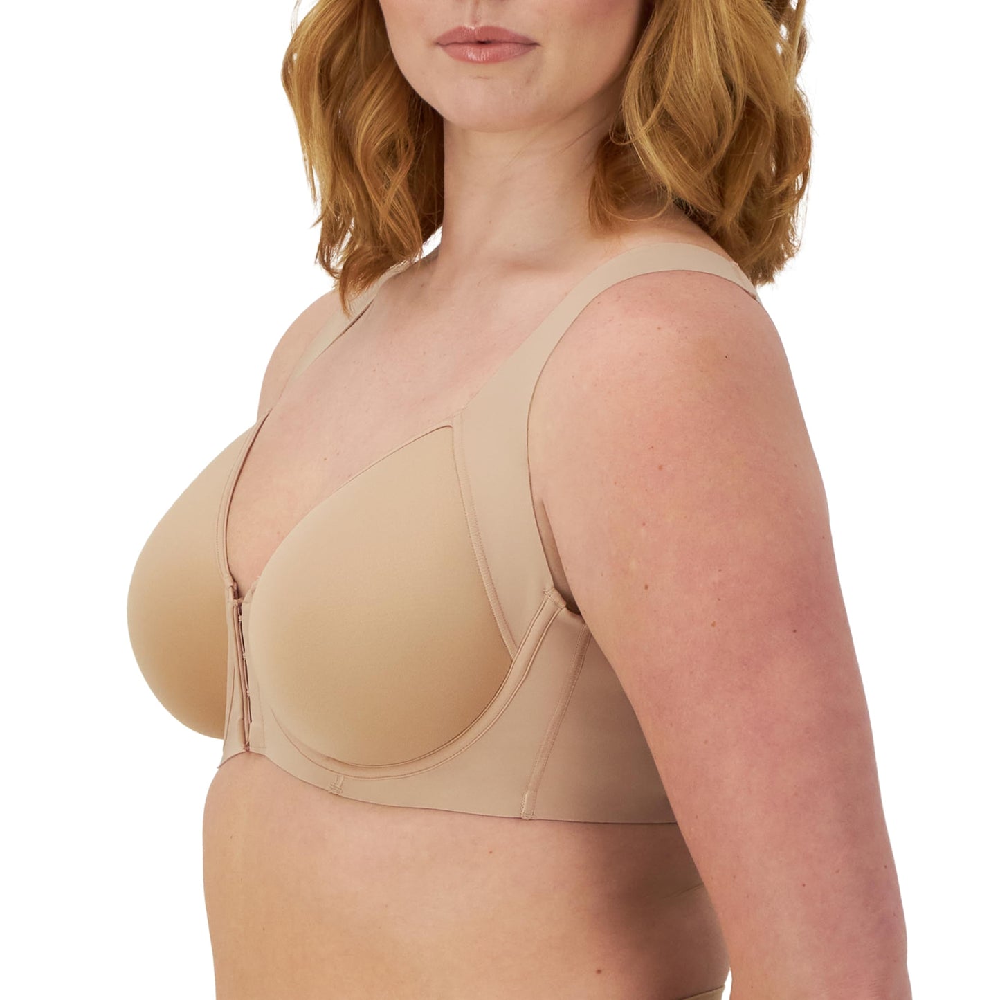 Bali Women's One Smooth U Posture Boost W/Eversmooth Back Underwire Bra, Nude, 40D