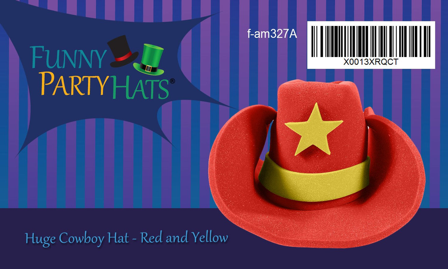 Huge Oversize Foam Cowboy Hat - Funny Costume Hat by Funny Party Hats