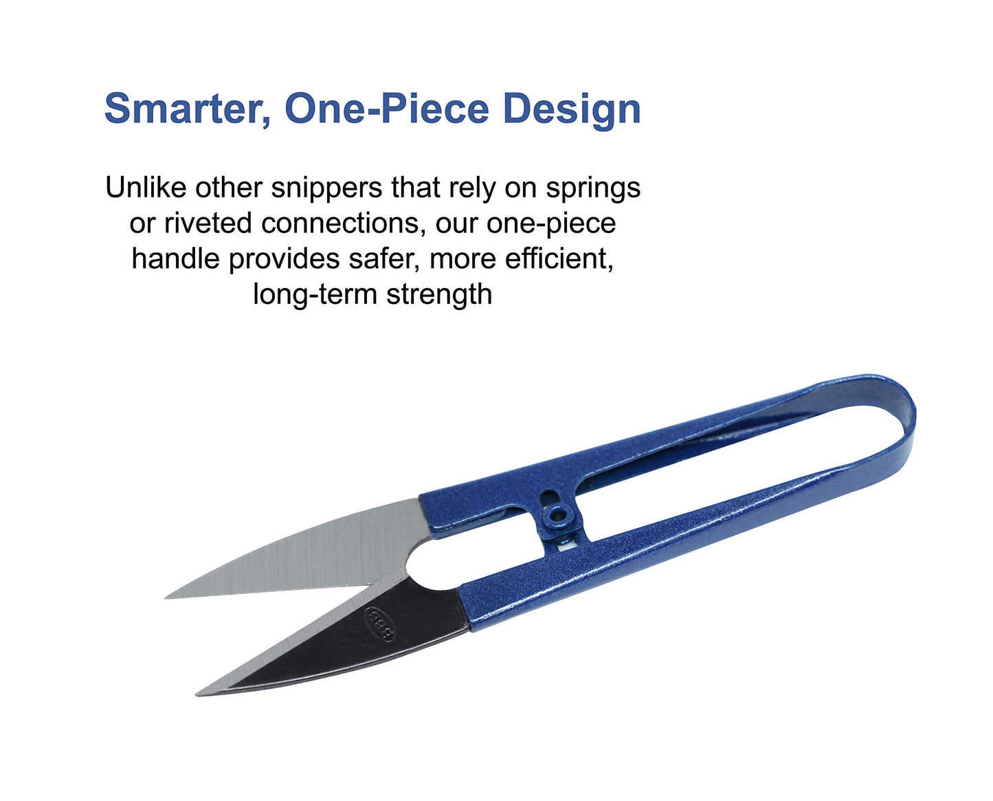 Beaditive Sewing Scissors (3-Piece Set) High-Carbon Steel Thread, Yarn, Embroidery Clippers | Handheld Snippers for Arts, Crafts, and DIY Projects | Multipurpose Use Navy Blue