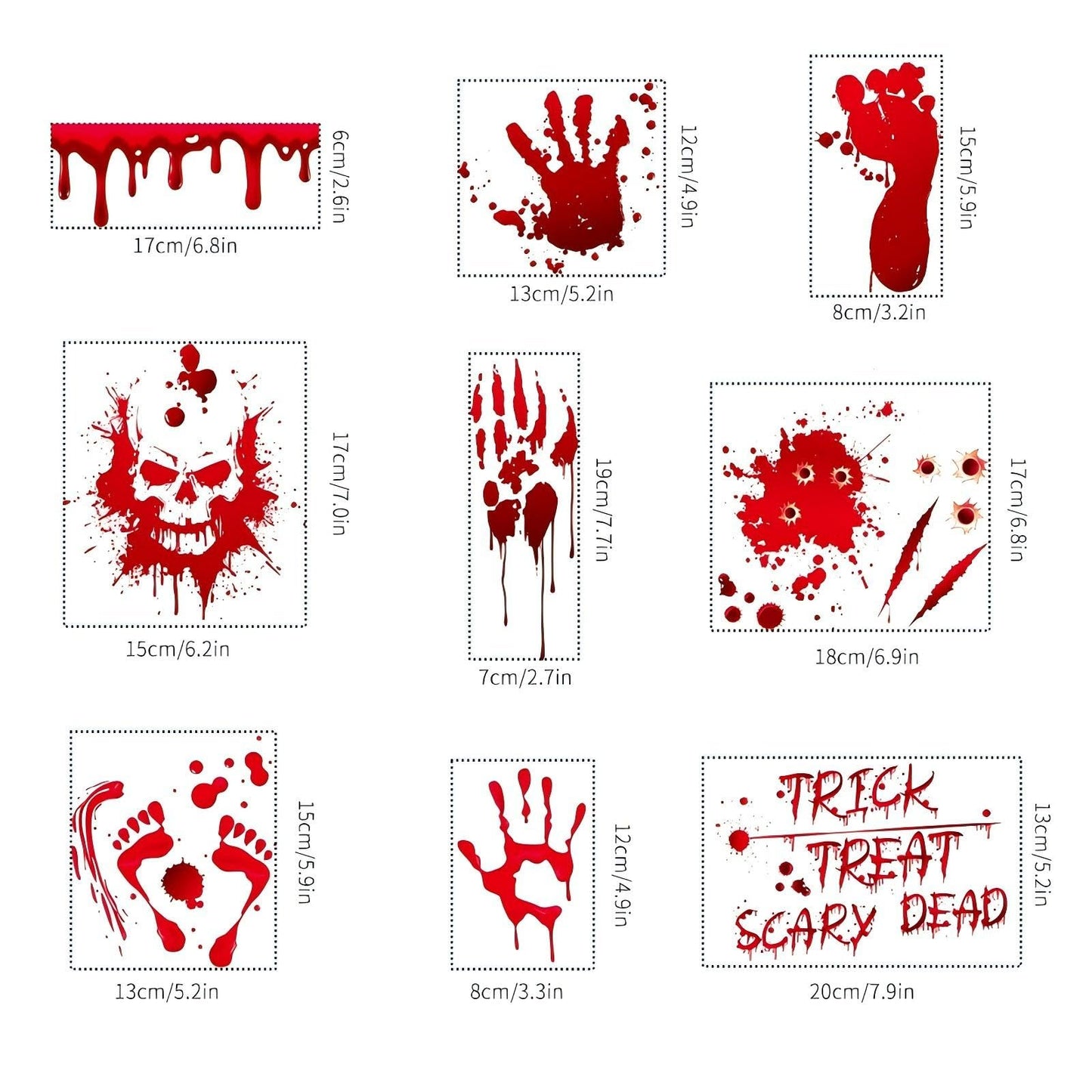 95 Pcs Halloween Window Clings, Halloween Window Decorative Stickers for Decorations Holiday Outside Decorations(8x12inch)