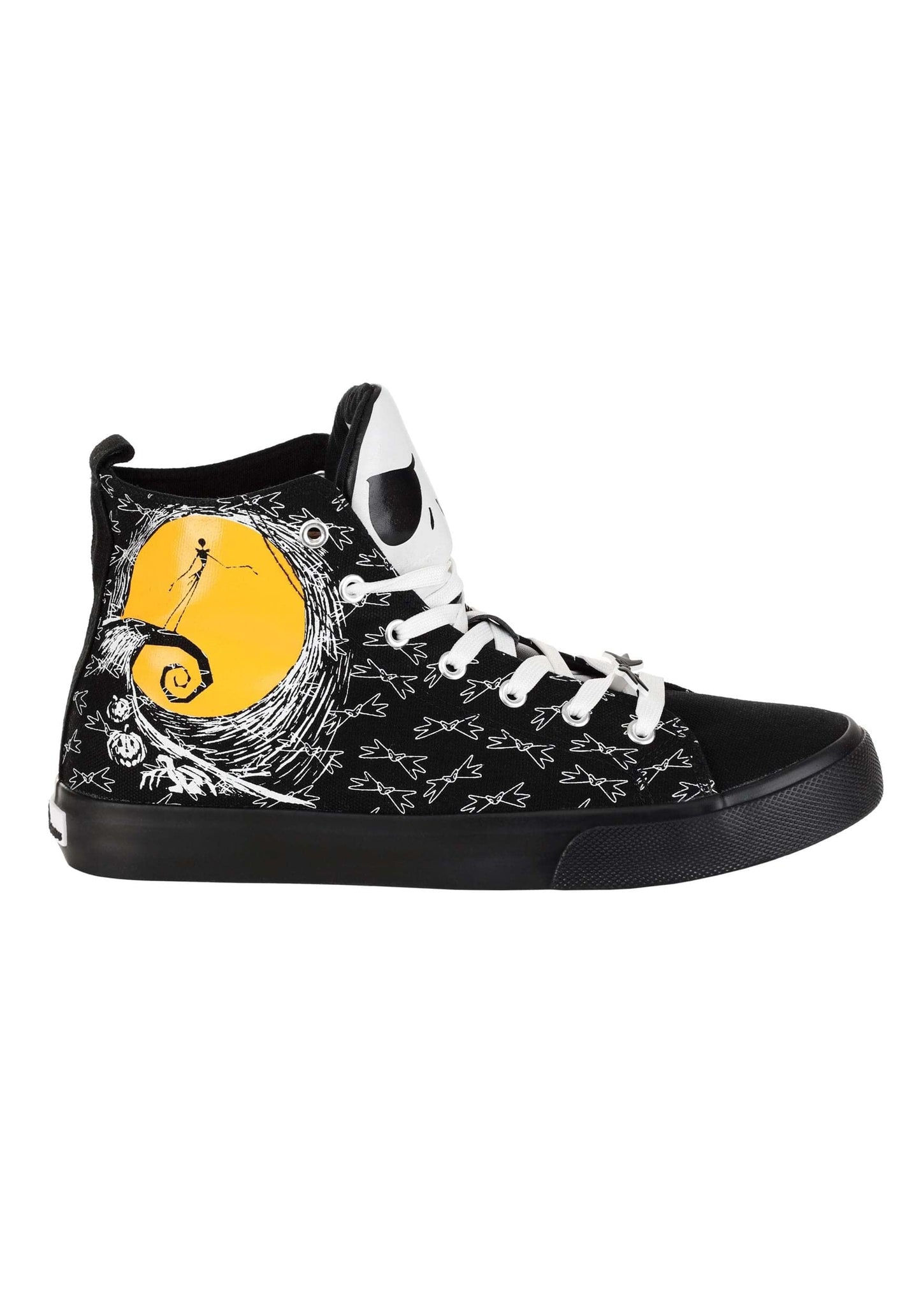 Adult Nightmare Before Christmas Jack Skellington Shoes | Officially Licensed Disney High Top Unisex Sneakers