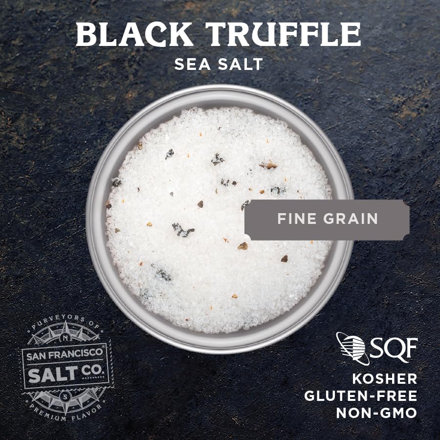 Italian Black Truffle Salt 2 lb. Bulk Bag by San Francisco Salt Company