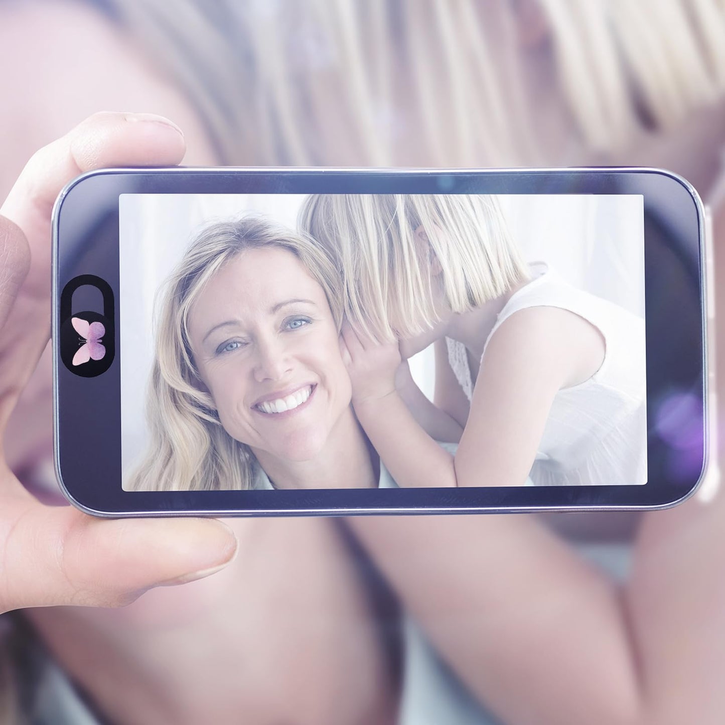 IMNEXT2U Laptop Camera Cover Slide 3 Pack Ultra Thin Slide Laptop Camera Cover for Echo Show, Smartphone, Computer, Tablet, Chromebook, PC - Butterfly