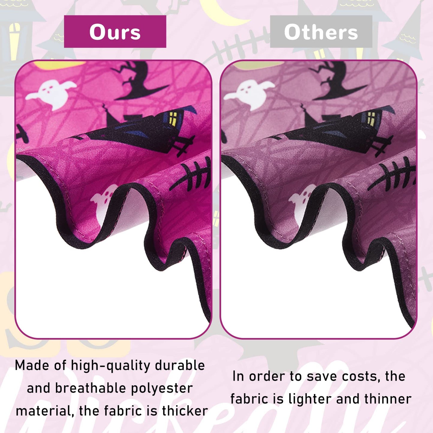 8 Pieces Halloween Dog Bandanas Pumpkin Bat Dog Triangle Bid Adjustable Pet Scarf for Halloween Holiday Costume(Witch Style)