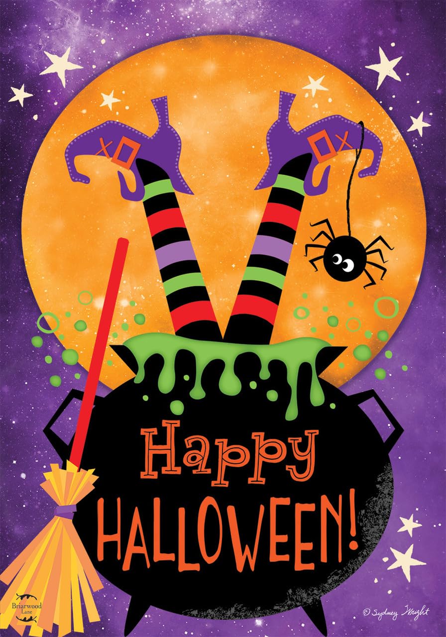 Briarwood Lane Witch Feet Halloween Garden Flag