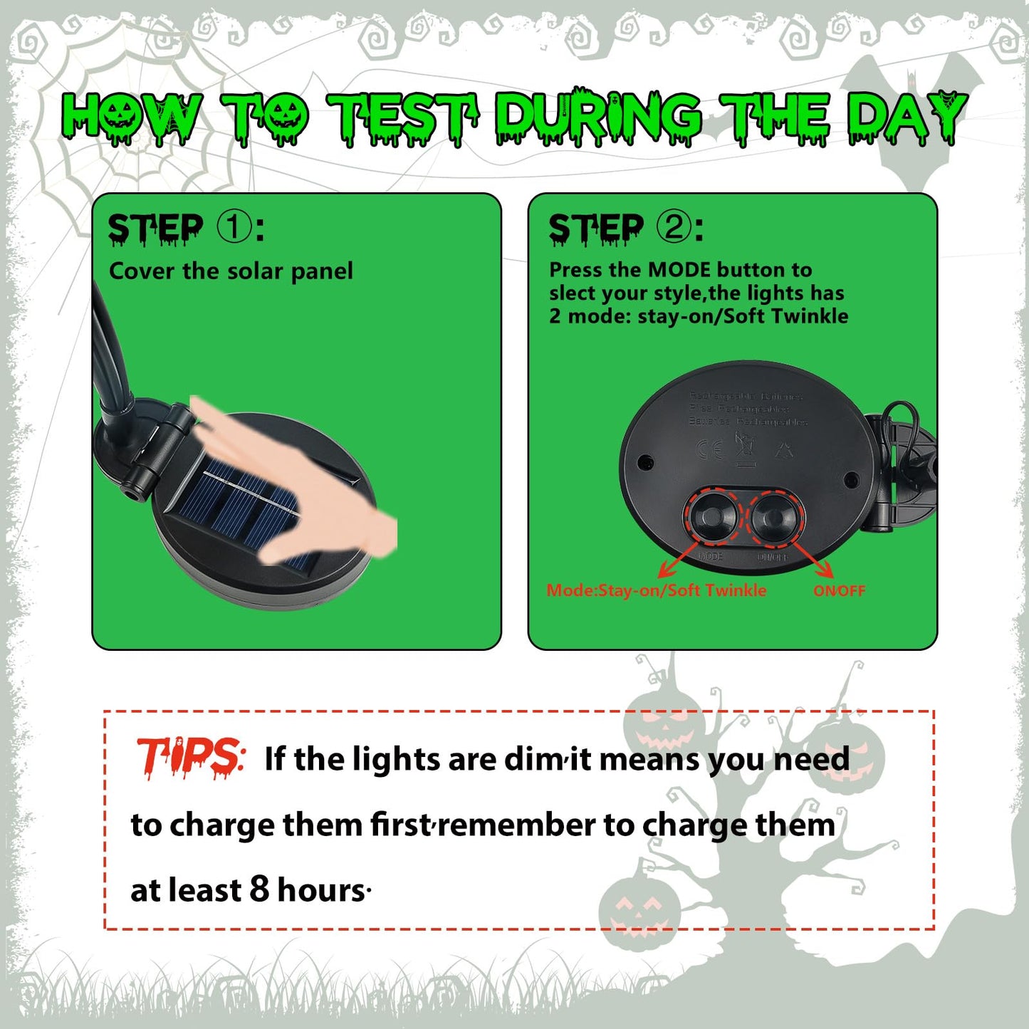 6 Pack Solar Eyeball Lights for Halloween Decorations Outdoor, 36 LED Green Eyeball Solar Halloween Lights, Waterproof Swaying Firefly Lights with 2 Modes for Pathway Patio Yard Lawn Garden Decor