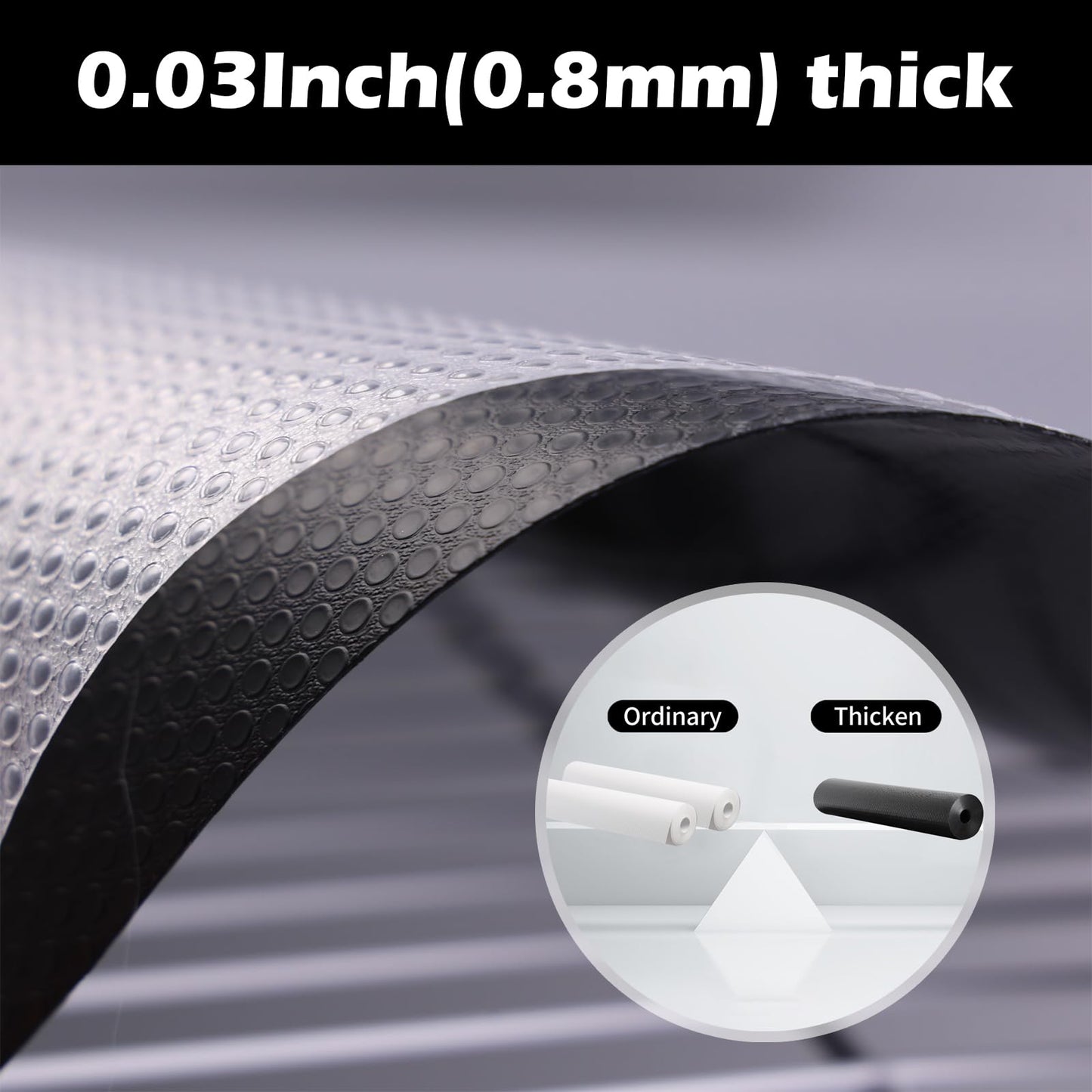 Janeart 13-Inch Wire Shelf Liner: Easy to Cut Black Plastic Pantry Shelving Liner 13" x 12 FT - Waterproof Thick Small Drawer Mat for Wire Shelves