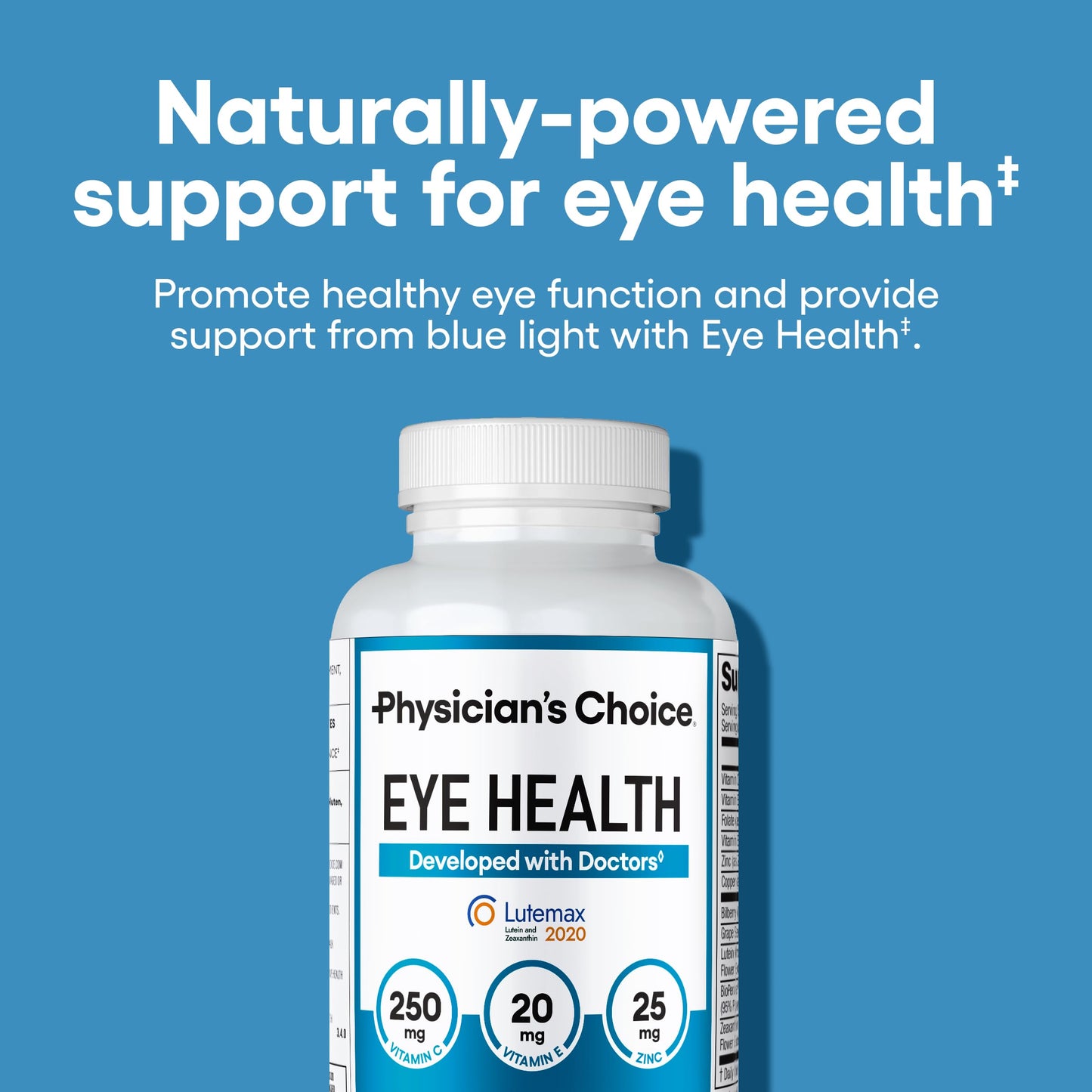 Areds 2 Eye Vitamins - Lutein, Zeaxanthin & Bilberry Extract - Supports Eye Strain, Dry Eyes, and Vision Health - 2 Award-Winning Clinically Proven Eye Vitamin Ingredients - Carotenoid Blend