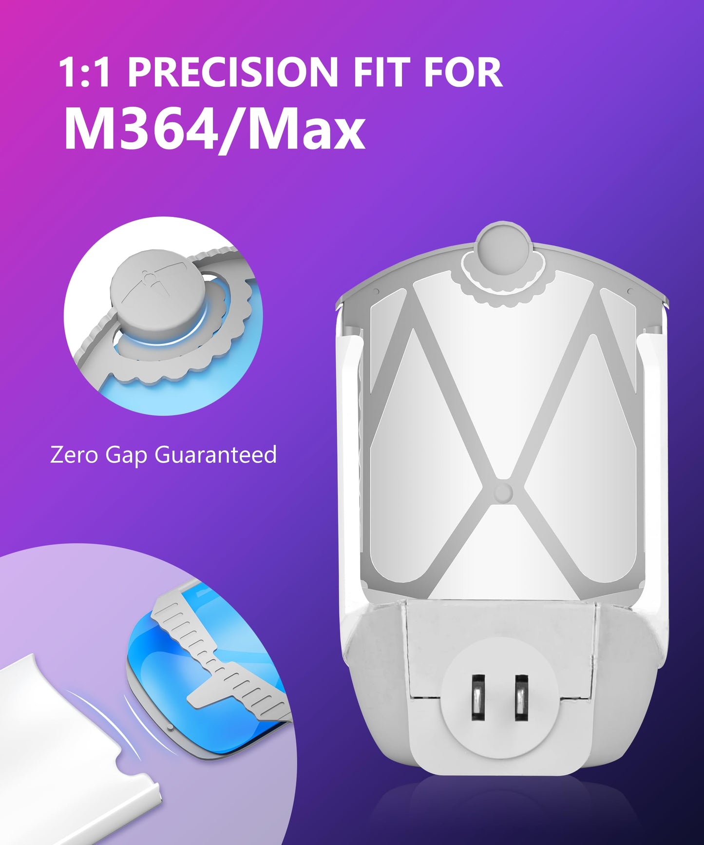 Accecraft 10 Pack Refill Cartridges, 2025 Upgraded High-Stick Refills, Compatible with Indoor Light M364 & Max, Easy to Replace