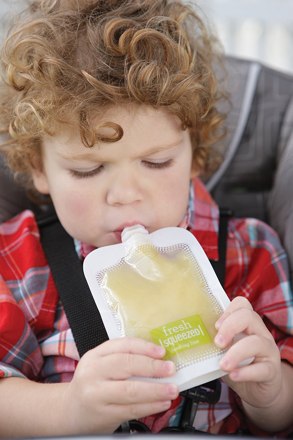 Infantino Disposable Squeeze Pouches, Portable Homemade Semi-Solid Food for Babies and Toddlers, 4 Fl Oz (Pack of 50)