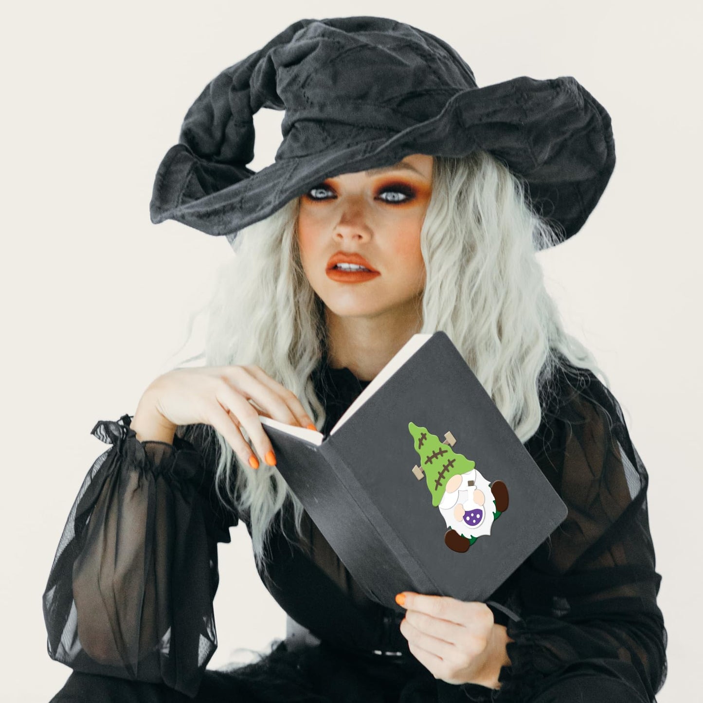 INFUNLY 34pcs Halloween Gnome Metal Die Cuts - Pumpkin Spider Ghost Cutting Dies for Card Making, Scrapbooking, Festival Decor