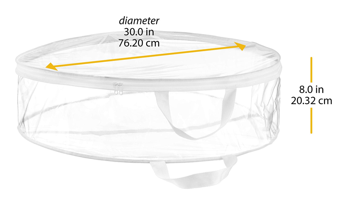 Whitmor Clear Everyday Wreath Bag