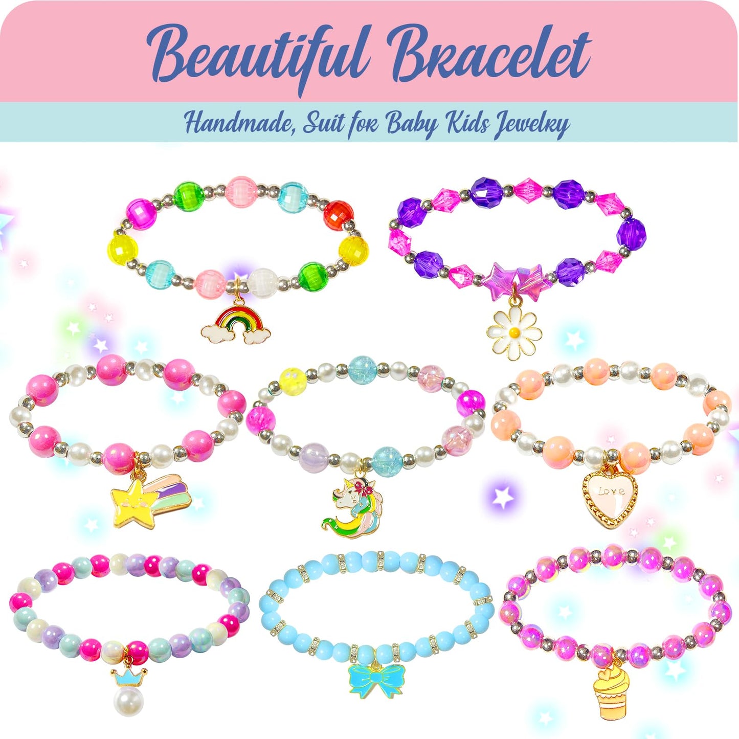 Bath Bombs for Kids with Surprise Jewelry Inside, 8 Cupcake Bath Bombs for Girls Gift Set, Handmade Fizzes Balls with Rich Bubble Bath, Ideal for Chrildren Birthday Christmas