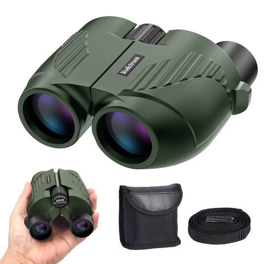 20X25 Compact Binoculars for Adults and Kids,Large Eyepiece Waterproof Binocular,Easy Focus Small Binoculars for Bird Watching,Hiking and Concert, Green