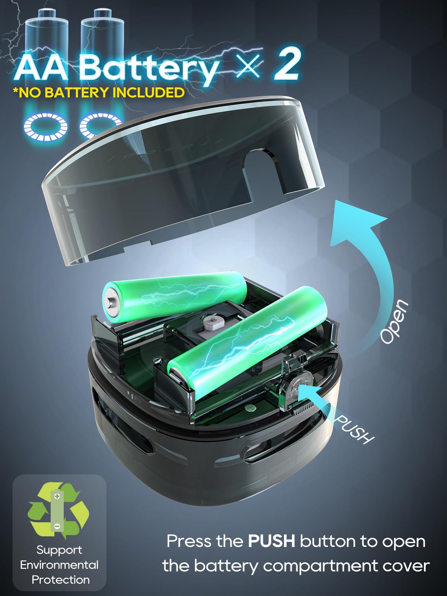 IGOKOTI Desk Vacuum, Mini Vacuum Cleaner, Tabletop Vacuum Cleaners Battery Operated Handheld Design (no Battery Included)