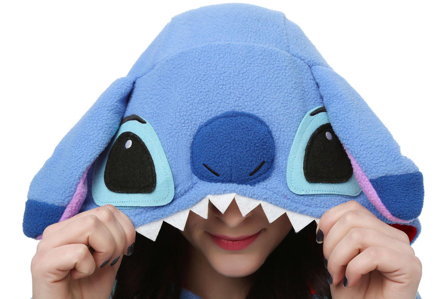 Wishliker Adult Onesie Animal Pajamas Halloween Cosplay Costumes Party Wear Blue XL