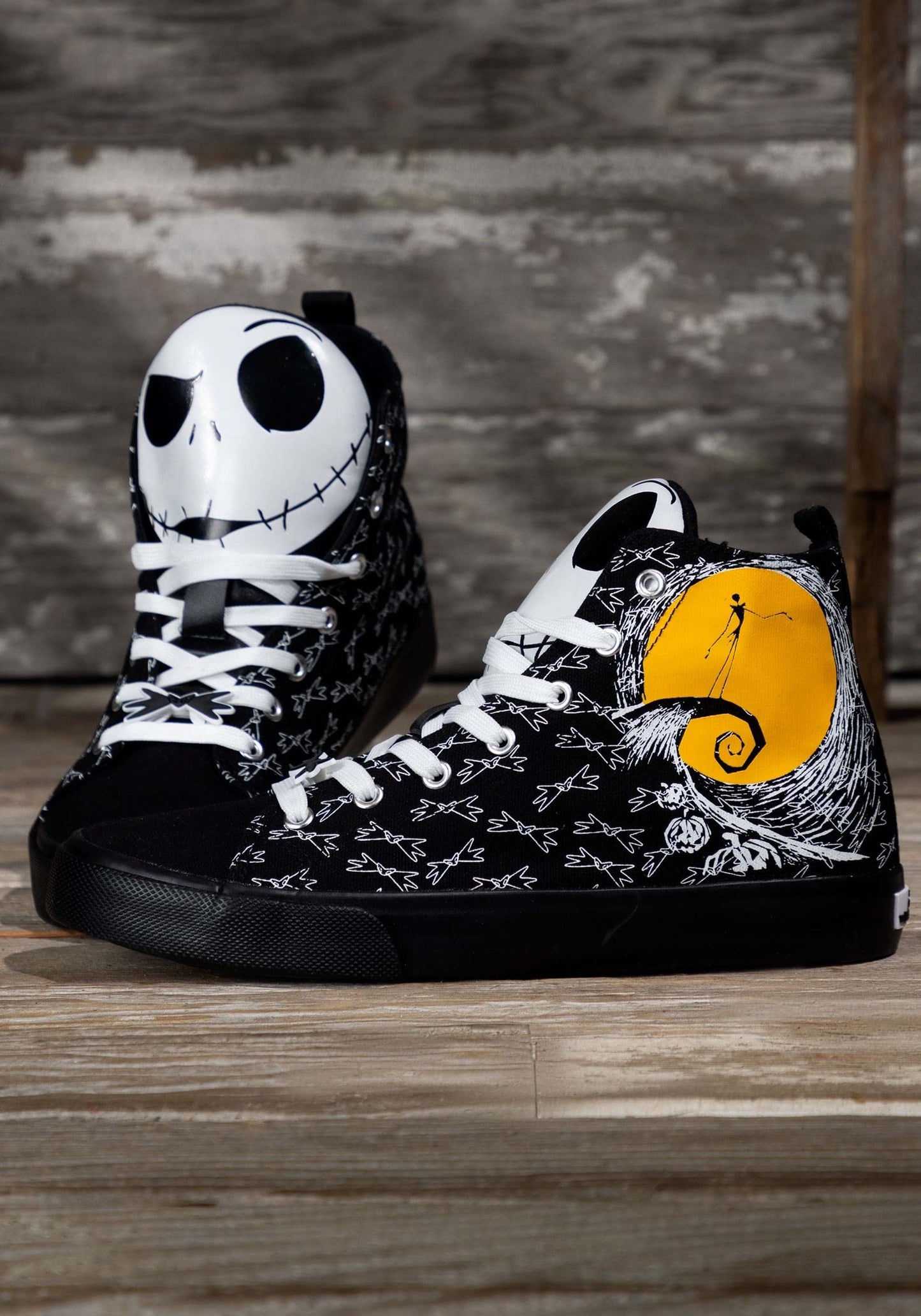 Adult Nightmare Before Christmas Jack Skellington Shoes | Officially Licensed Disney High Top Unisex Sneakers