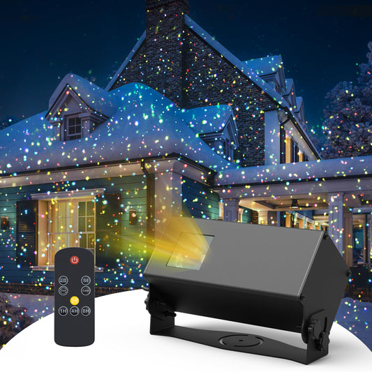 AIRIVO Outdoor Laser Lights Projector, 5 Color Motion Firefly Lights Star Show Projection Light, Christmas Projector Light with Remote Control for Holidays Halloween Decoration Home, Garden, Patio