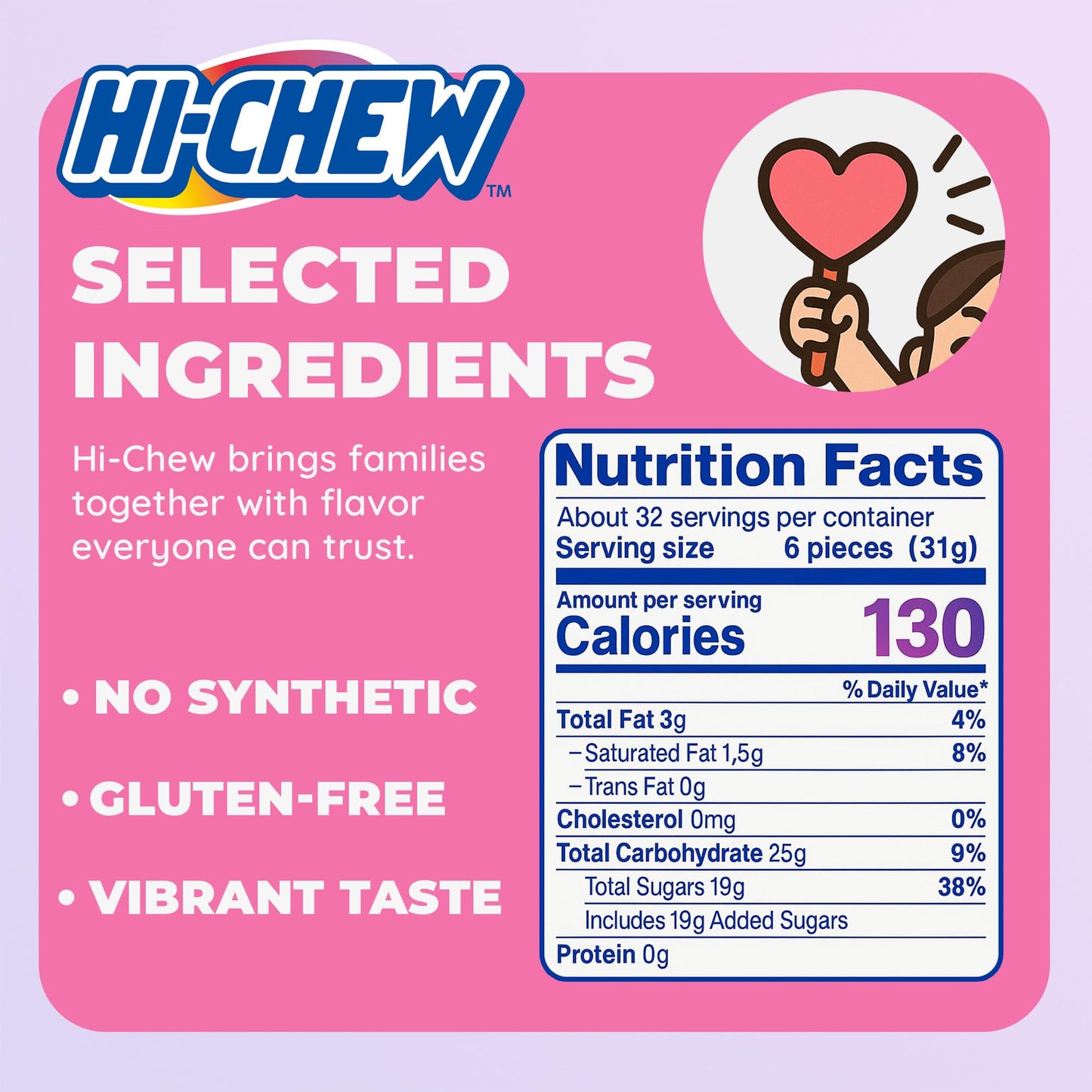 HI-CHEW Assorted Bulk Candy Bag, Green Apple Strawberry Mango Grape, Soft & Chewy Candy 2.2lb - 185+ Pieces Individually Wrapped - Made with Immensely Juicy Fruity Flavors