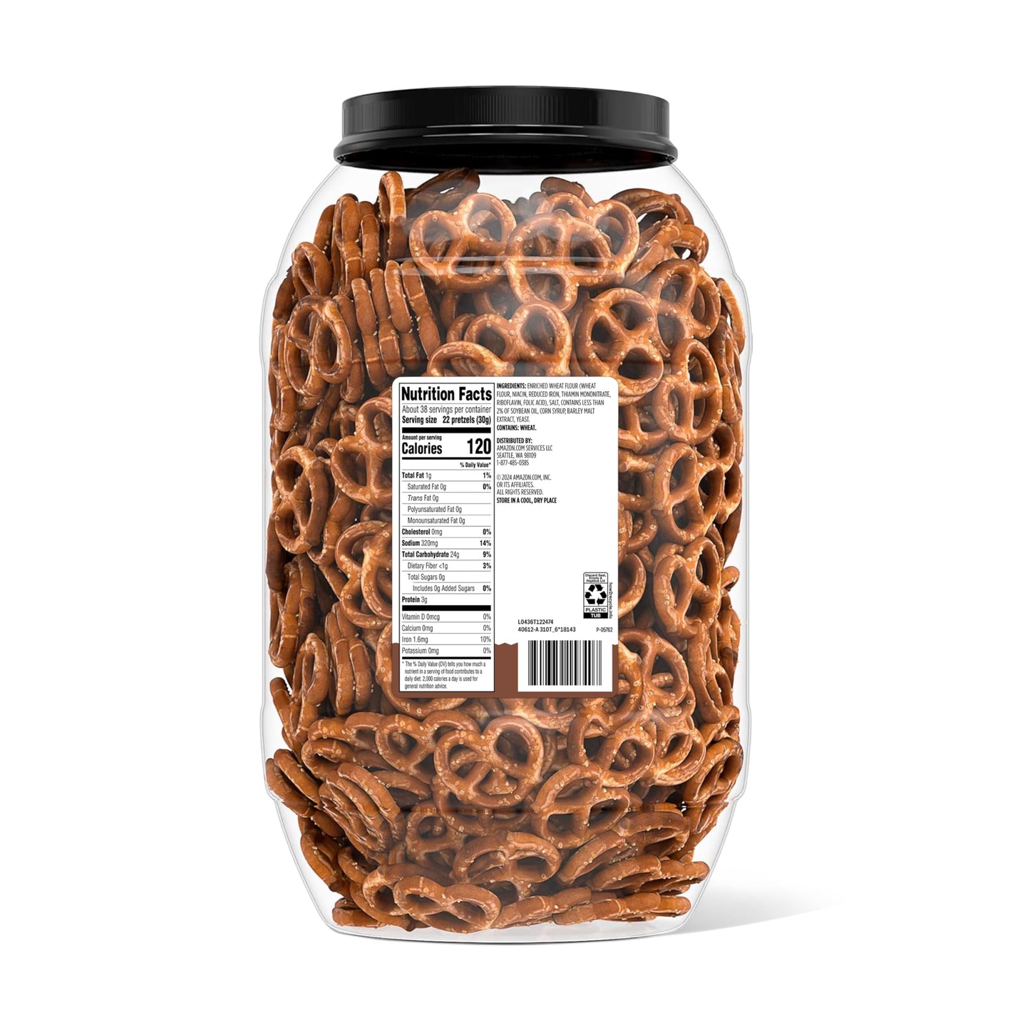 Amazon Grocery, Mini Twist Pretzels, 40 Oz (Previously Happy Belly, Packaging May Vary)