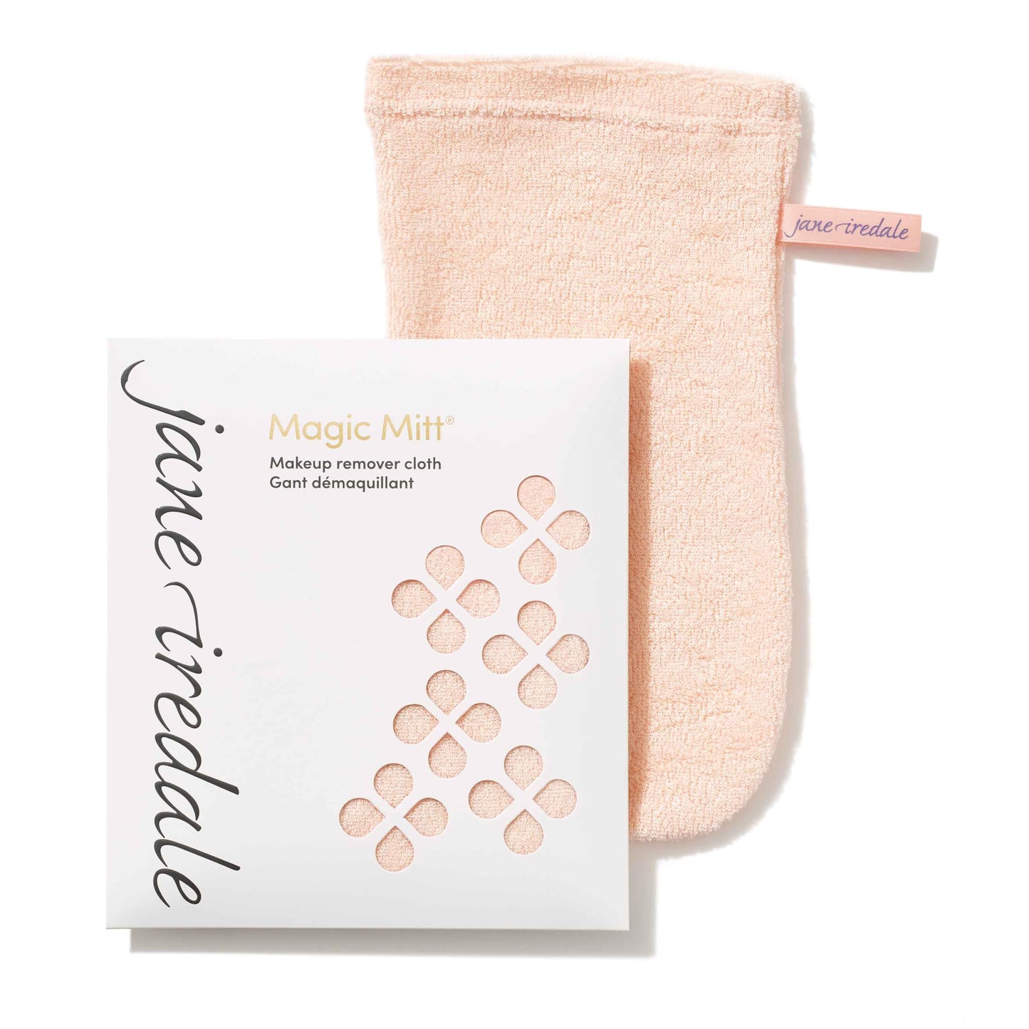 jane iredale Magic Mitt, Reusable Knitted Microfiber Cloth Gently Removes Makeup and Cleanses Skin with Just Water, Includes 1 Mitt