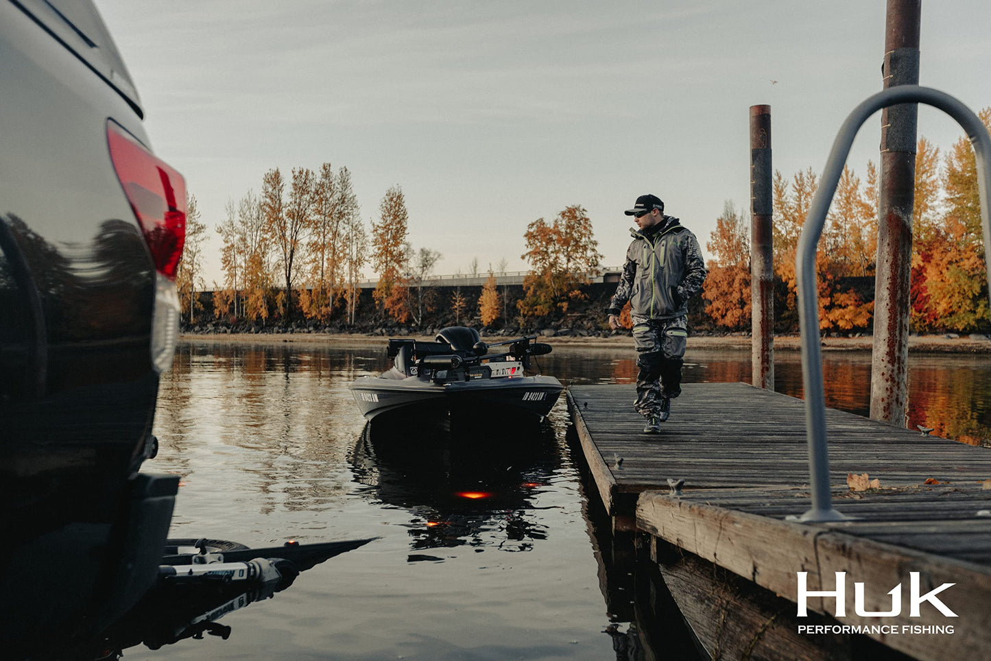 HUK, Polarized Lens Eyewear with Performance Frames, Fishing, Sports & Outdoors Sunglasses Oval, (Spearpoint) Blue Mirror/Matte Black, Medium/Large