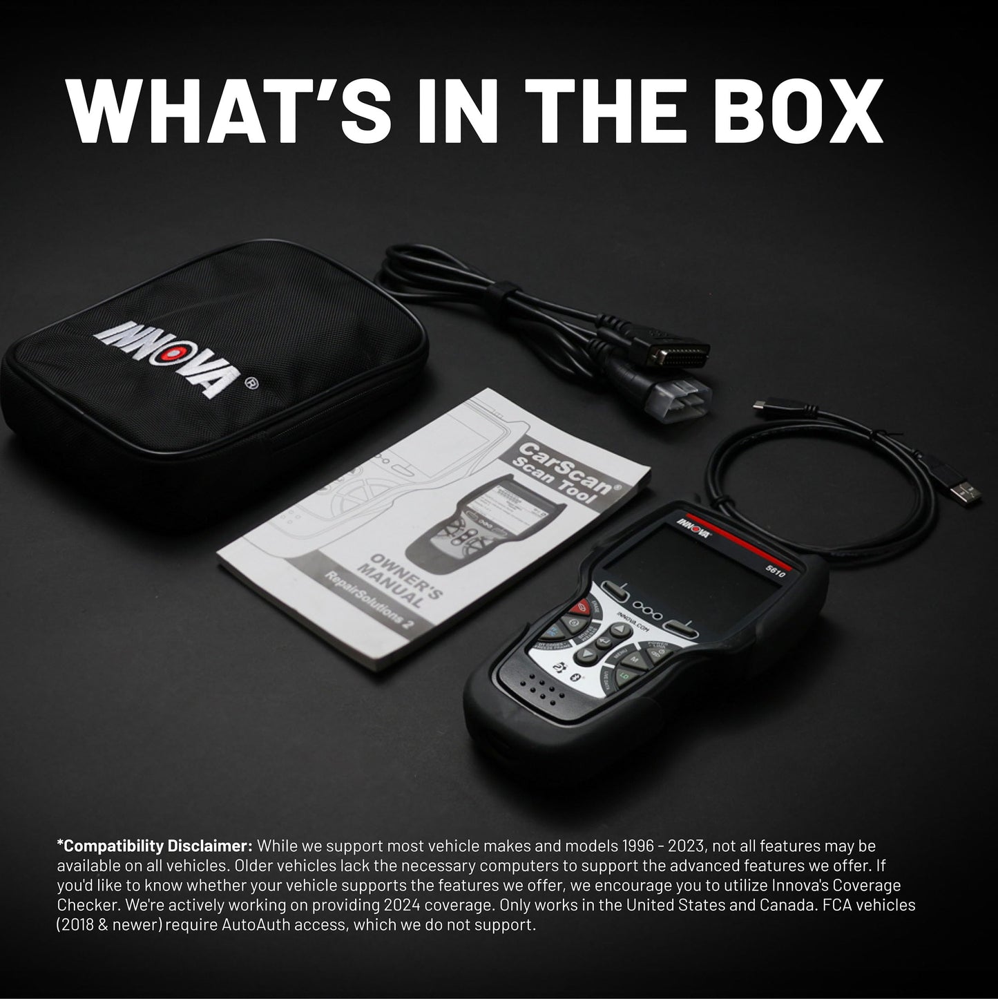 Innova 5610 OBD2 Bidirectional Scan Tool - Understand Your Vehicle, Pinpoint What's Wrong, and Complete Your Repairs with Less Headache, Updates Included, US-Based Technical Support