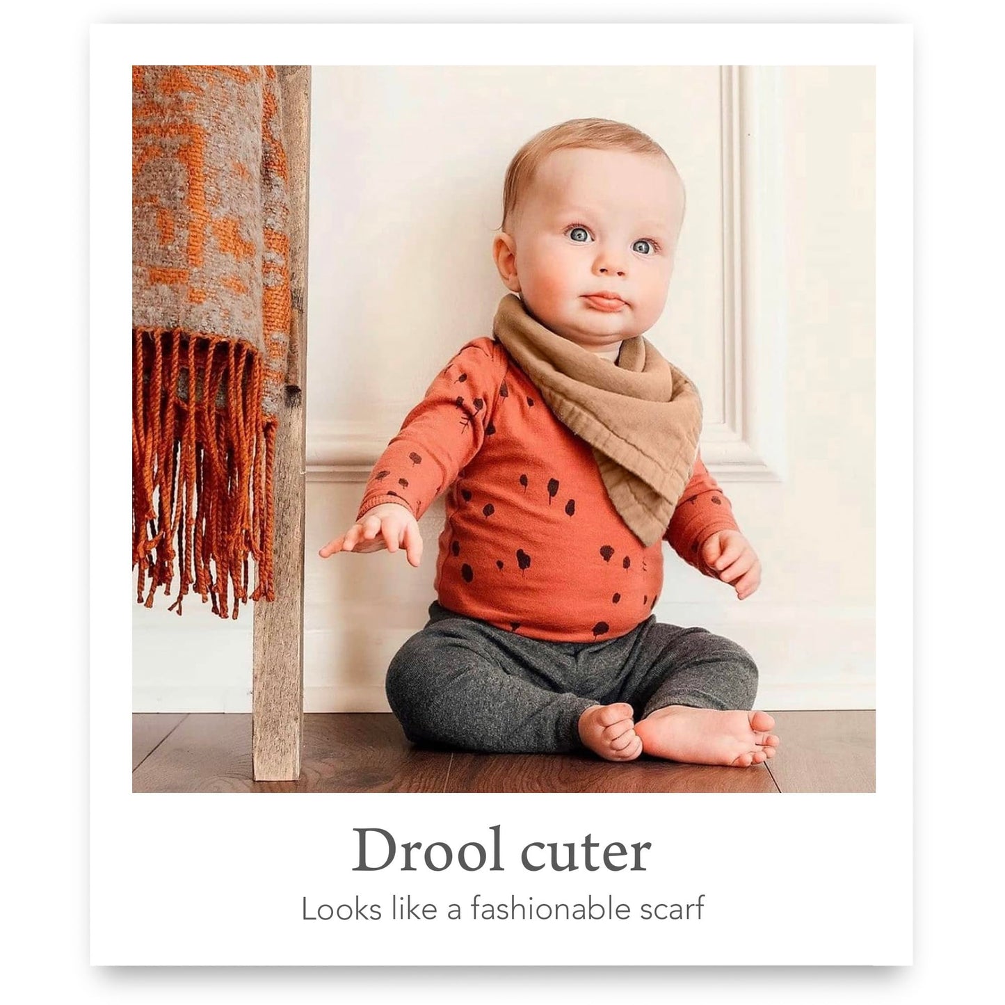 Indi Bandana Bibs for Boys & Girls, Fairtrade Certified, 4-Way Reversible Baby Drool Bibs, 100% Organic Cotton Muslin, 5-Pk