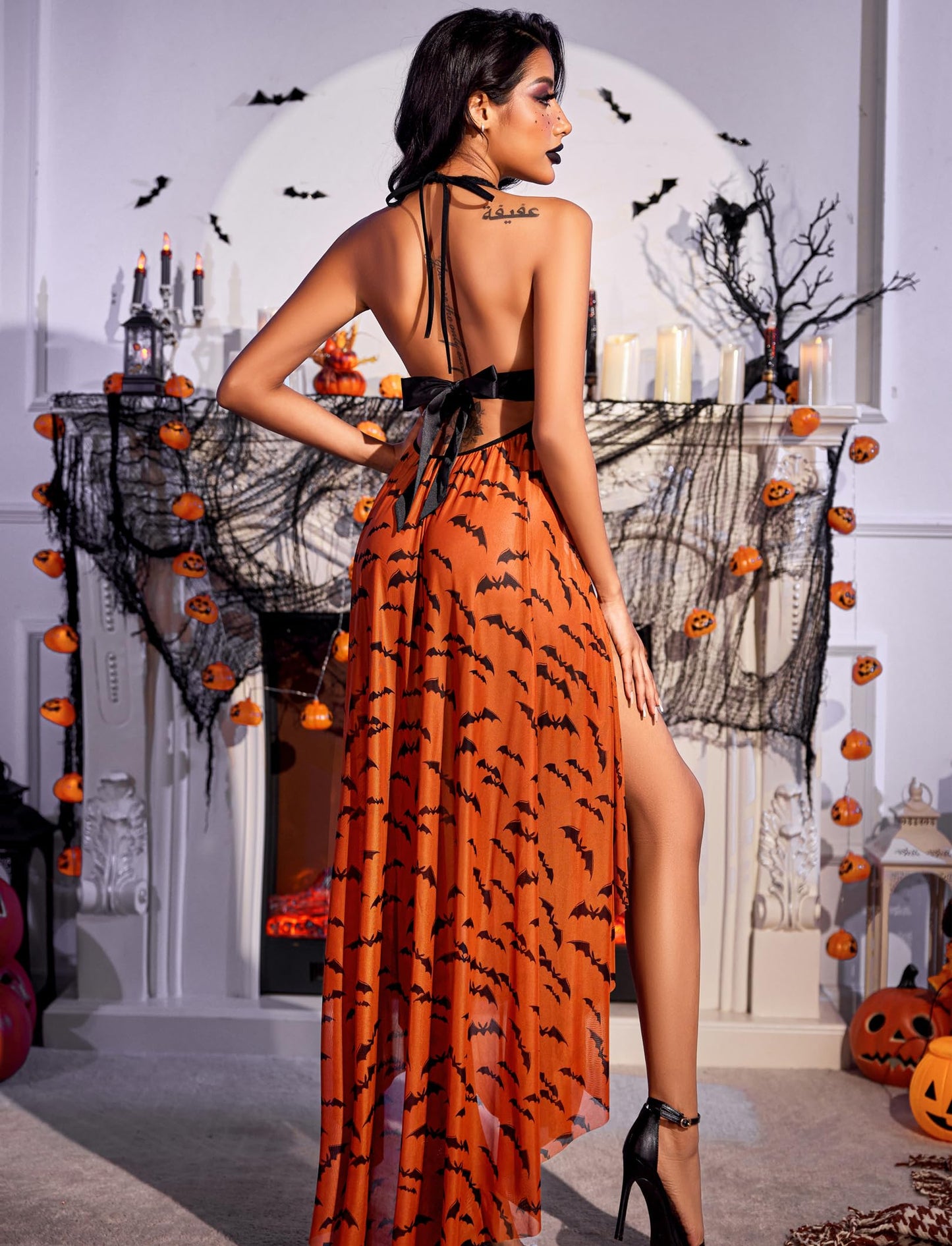 Avidlove Women Lingerie Deep V Neck Nightwear One Piece Sexy Nightgowns Mosaic Lace Mesh Dress 2023