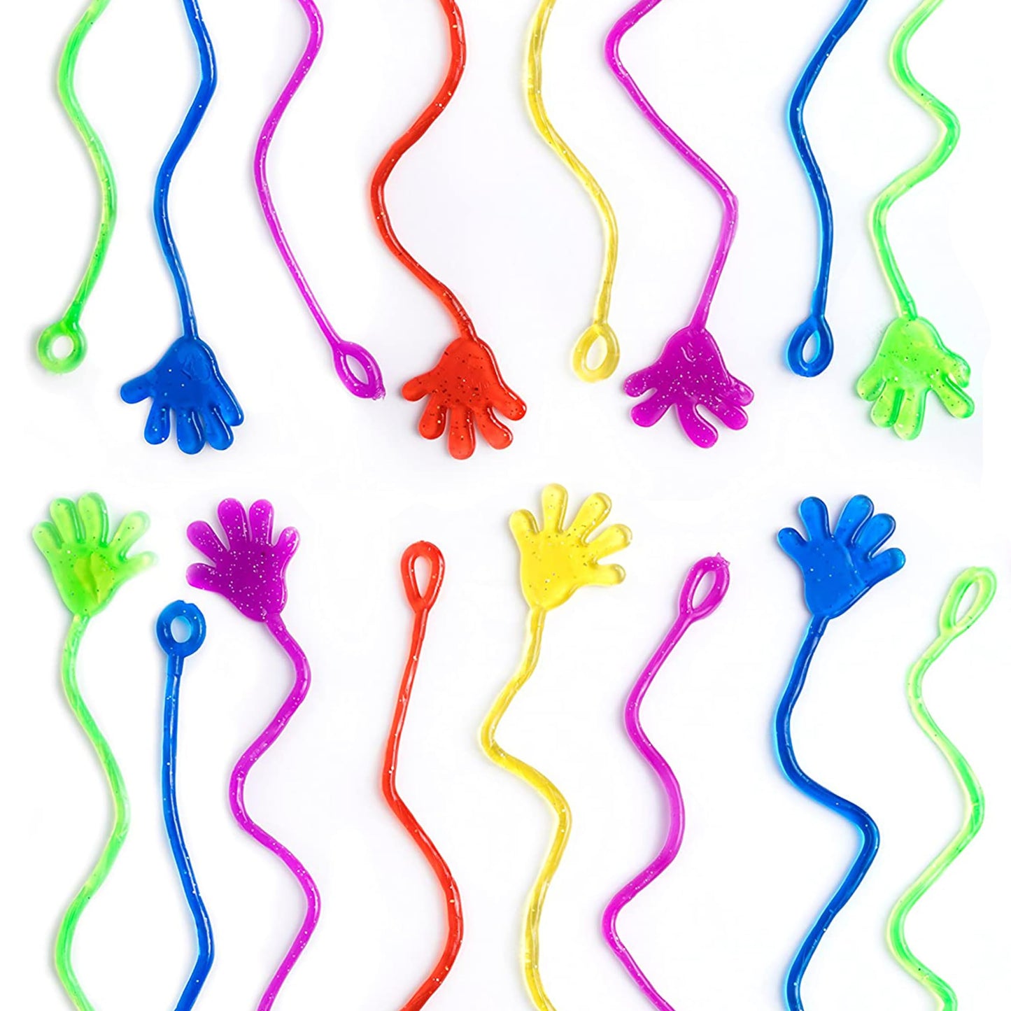 75 Pcs Bulk Sticky Hands for Kids - Mini Slappy Slap Little Small Hands Sticky Toy - Boys & Girls Goodie Bags Stuffers Party Favors for Birthday, Halloween, Treasure Box, Carnival Prizes Rewards