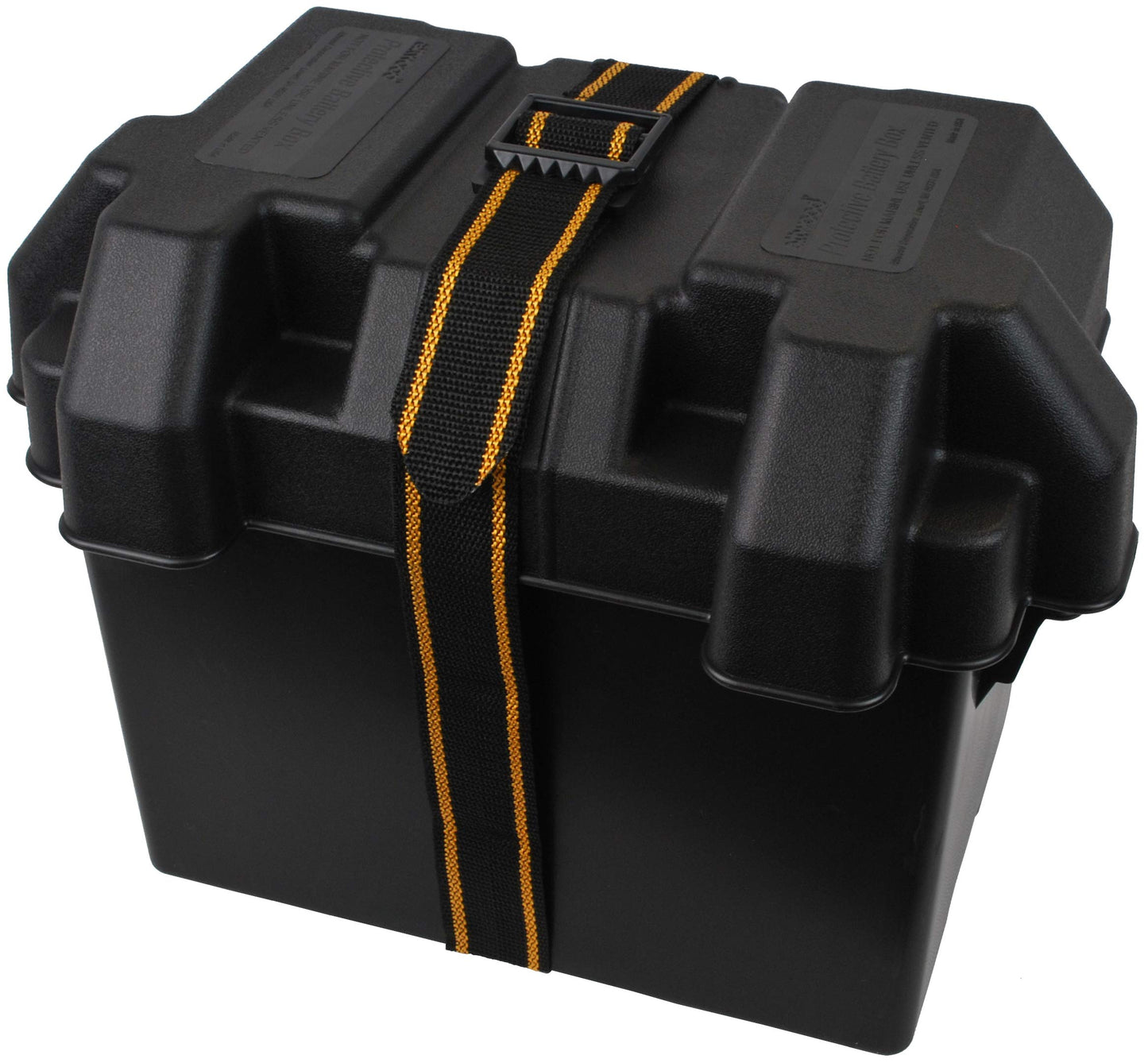 attwood 9069-1 Standard Acid-Resistant Series 24 Non-Vented Marine Boat Battery Box, Black, One Size