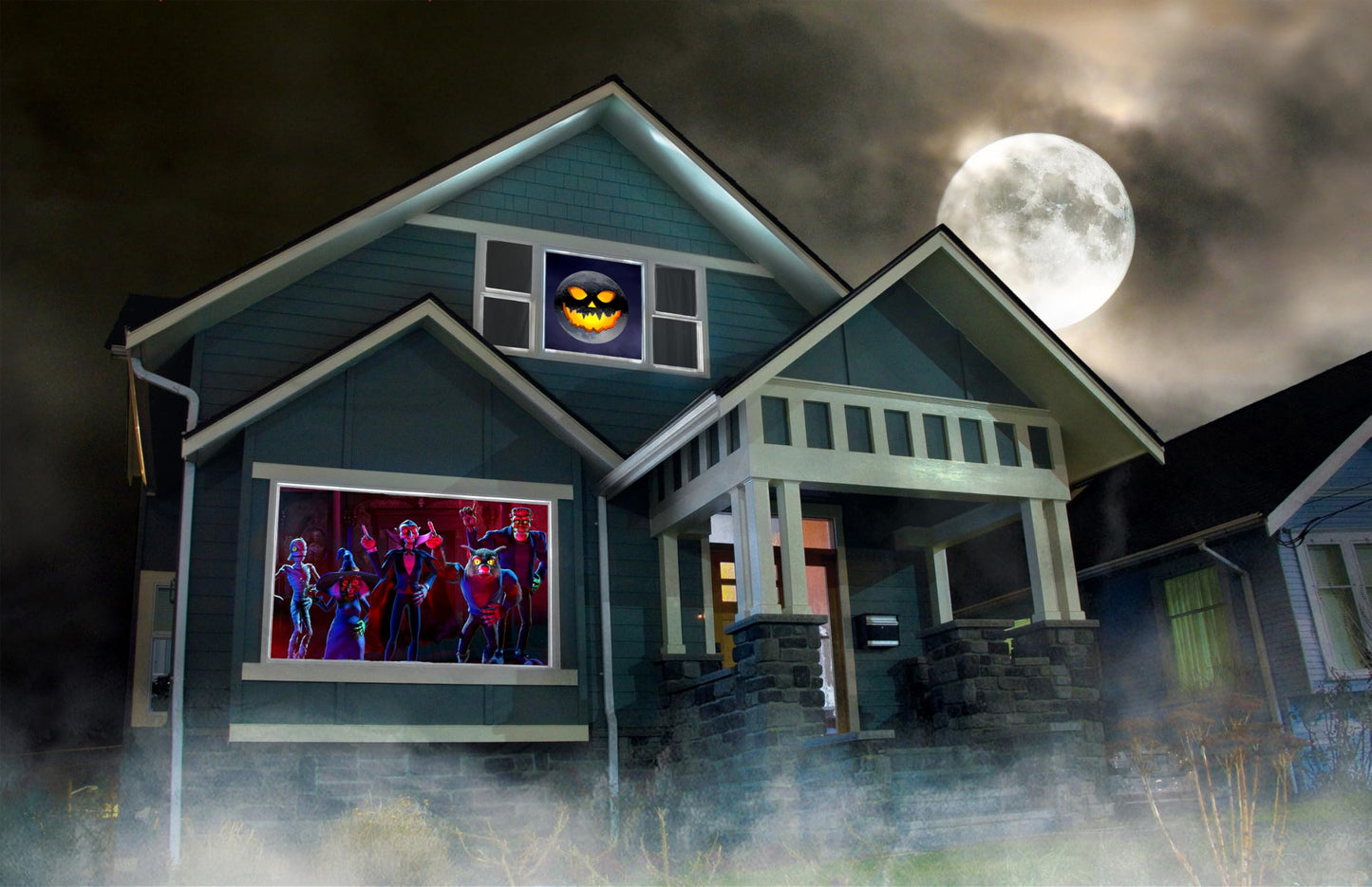 AtmosFX® Halloween Digital Decoration on USB Includes 8 Atmosfx Video Effects for Hallloween